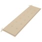 Tyyny puutarhapenkille, beige, 180x50x4cm hinta ja tiedot | Istuintyynyt, pehmusteet ja päälliset | hobbyhall.fi