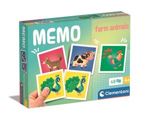 Clementoni Muistipeli Noli Farm Animals hinta ja tiedot | Lautapelit ja älypelit | hobbyhall.fi