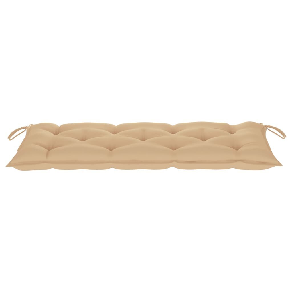 Tyyny puutarhapenkille, beige, 120x50x7 cm hinta ja tiedot | Istuintyynyt, pehmusteet ja päälliset | hobbyhall.fi