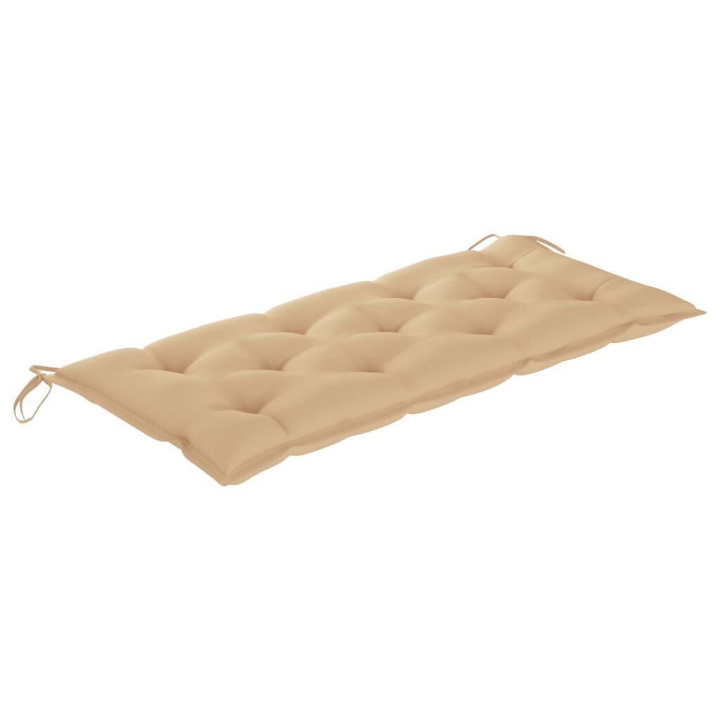 Tyyny puutarhapenkille, beige, 120x50x7 cm hinta ja tiedot | Istuintyynyt, pehmusteet ja päälliset | hobbyhall.fi