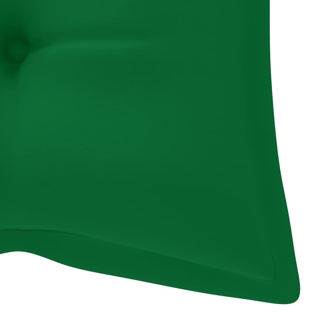 Tyyny puutarhapenkille, vihreä, 120x50x7 cm hinta ja tiedot | Istuintyynyt, pehmusteet ja päälliset | hobbyhall.fi