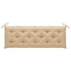 Tyyny puutarhapenkille, beige, 150x50x7 cm hinta ja tiedot | Istuintyynyt, pehmusteet ja päälliset | hobbyhall.fi