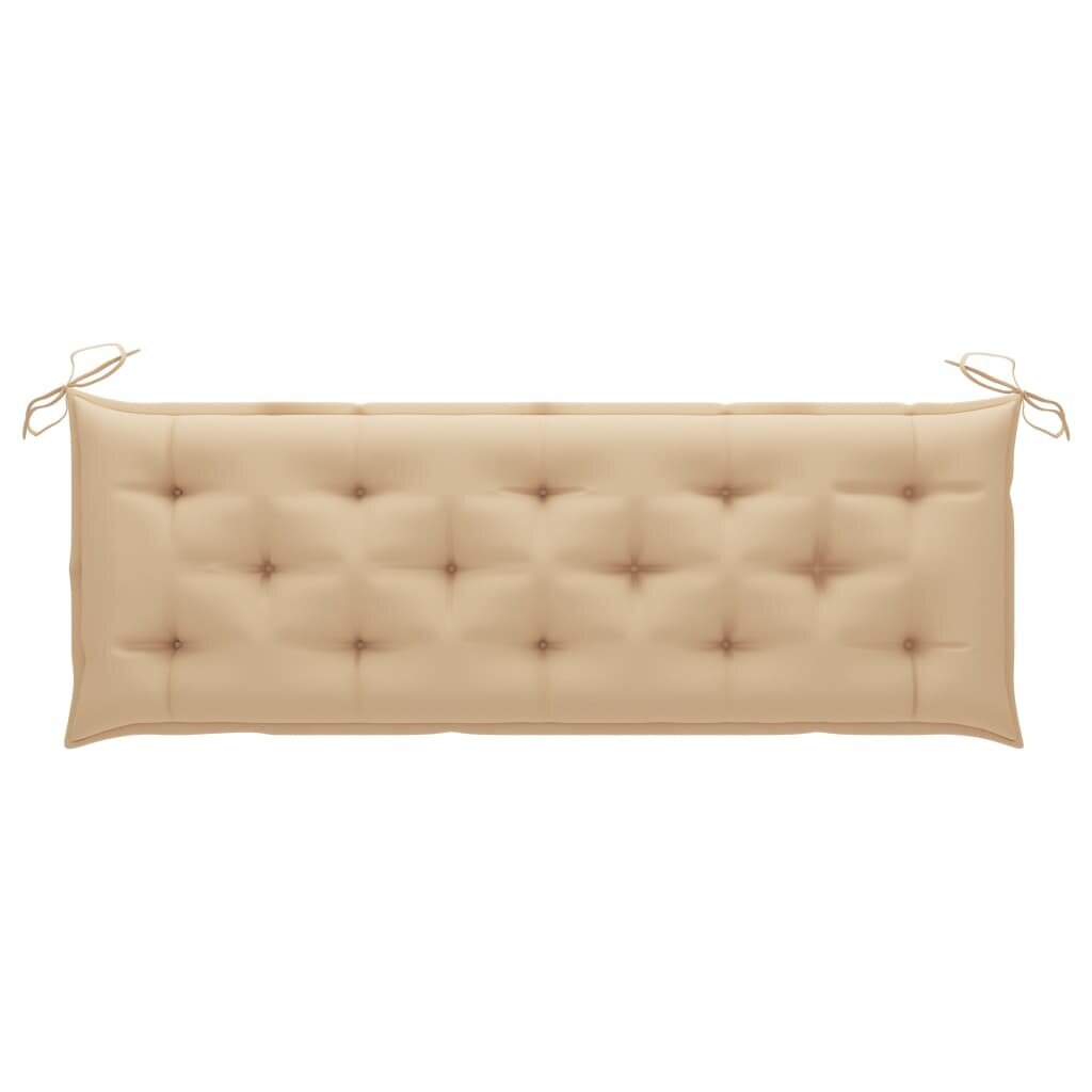 Tyyny puutarhapenkille, beige, 150x50x7 cm hinta ja tiedot | Istuintyynyt, pehmusteet ja päälliset | hobbyhall.fi