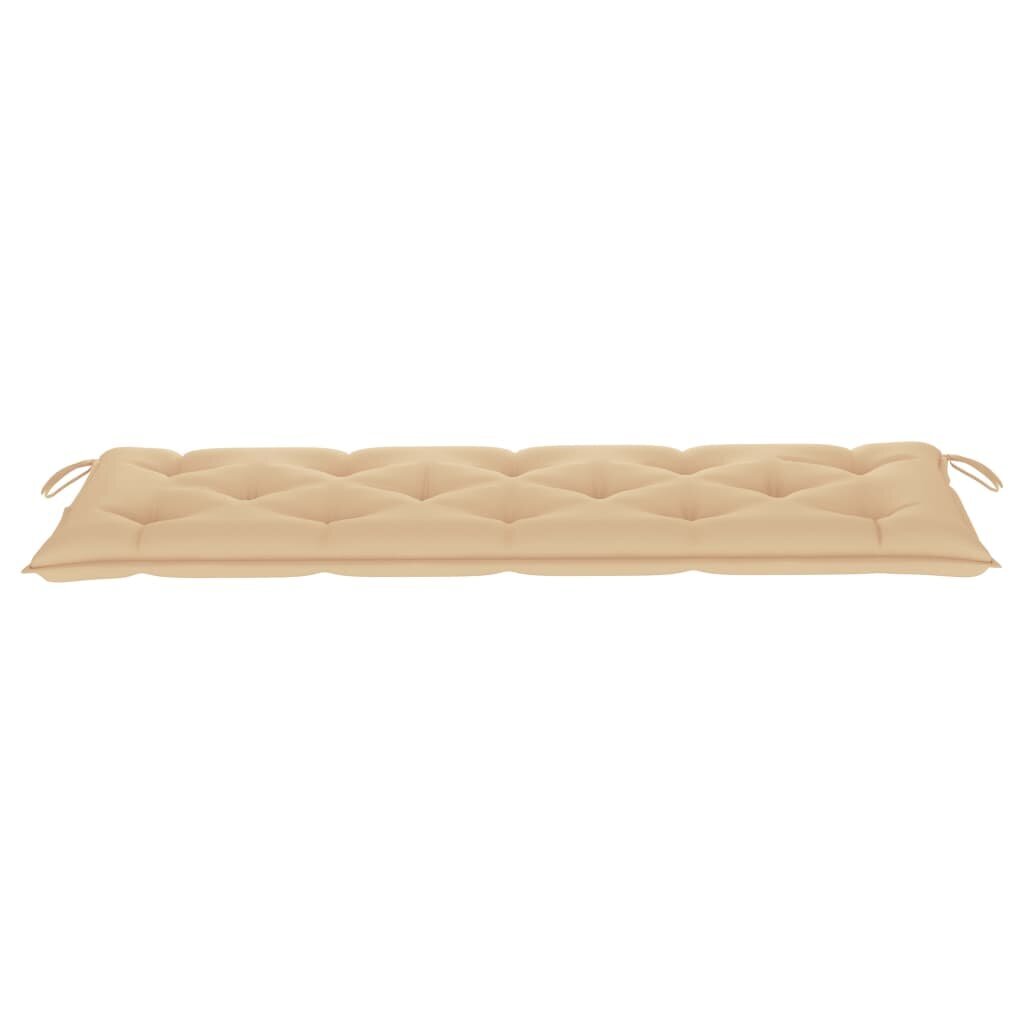 Tyyny puutarhapenkille, beige, 150x50x7 cm hinta ja tiedot | Istuintyynyt, pehmusteet ja päälliset | hobbyhall.fi