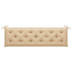 Tyyny puutarhapenkille, beige, 180x50x7 cm hinta ja tiedot | Istuintyynyt, pehmusteet ja päälliset | hobbyhall.fi