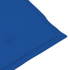 Puutarhatuolityynyt, 6 kpl, 120x50x4 cm, sininen hinta ja tiedot | Istuintyynyt, pehmusteet ja päälliset | hobbyhall.fi