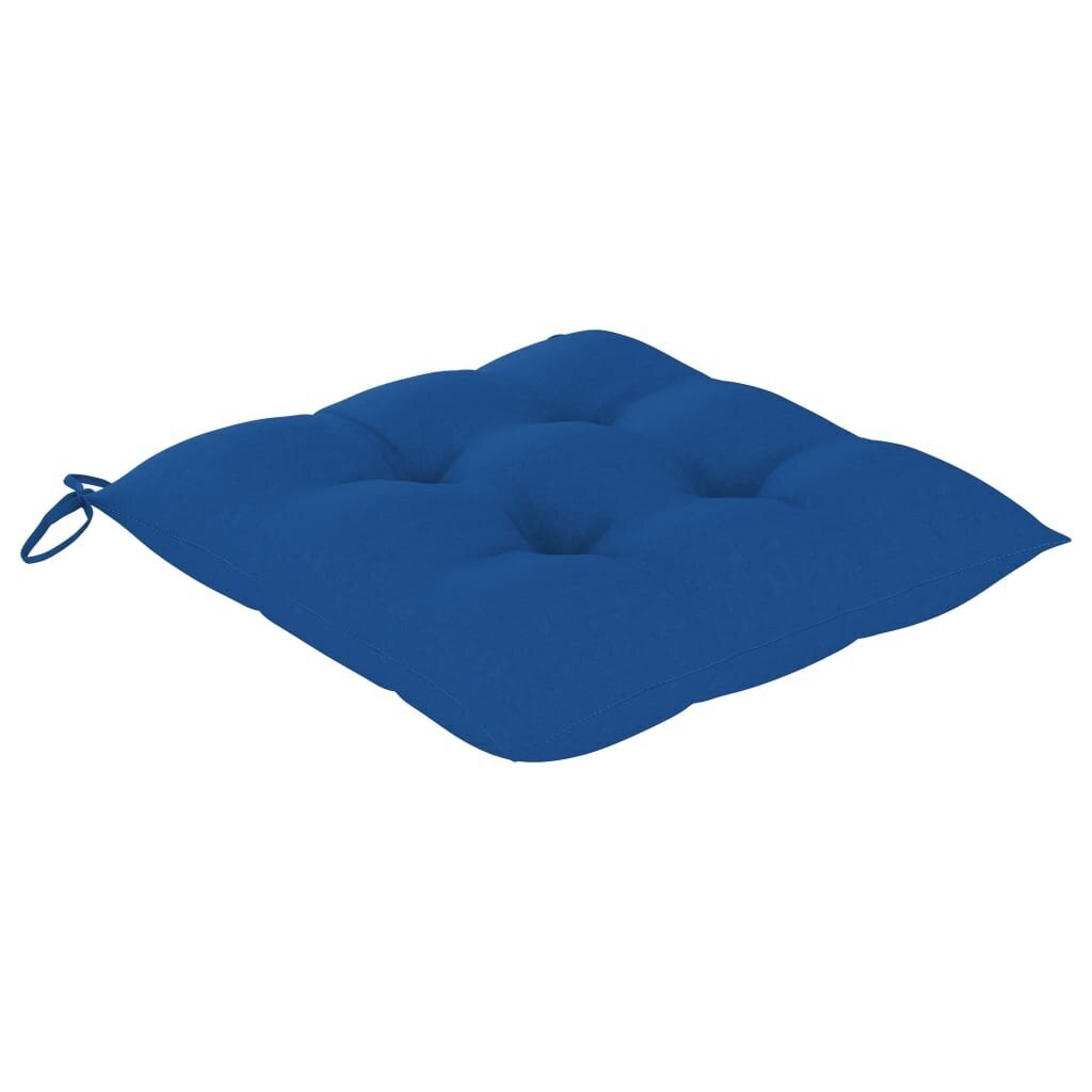 Puutarhatuolit tyynyillä, 4 kpl, sininen hinta ja tiedot | Puutarhatuolit | hobbyhall.fi