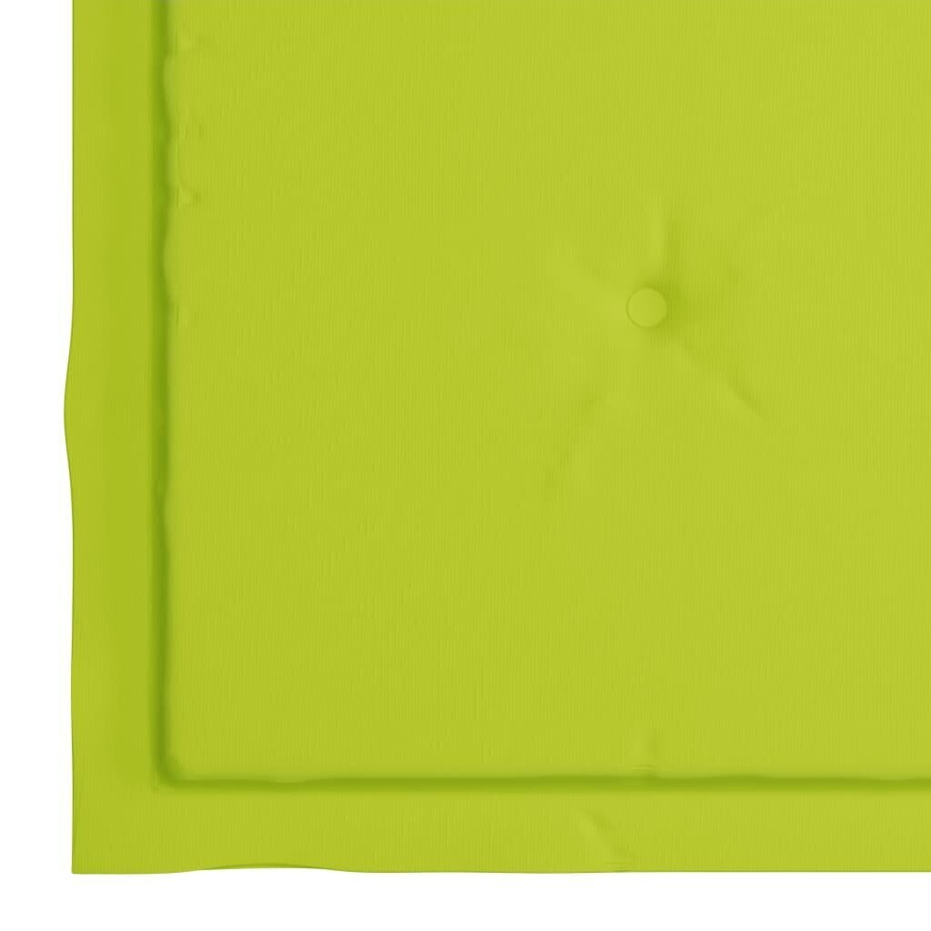 Puutarhatuolit vaaleanvihreillä tyynyillä, 2 kpl, ruskea hinta ja tiedot | Puutarhatuolit | hobbyhall.fi