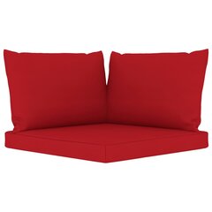 Kahden istuttava puutarhasohva lavoista punaisilla tyynyillä hinta ja tiedot | Puutarhatuolit | hobbyhall.fi