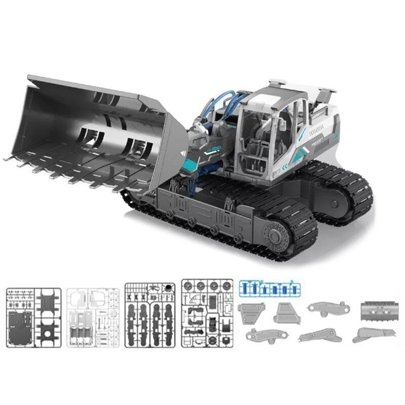 DIY Bulldozer Excavator Set Hydraulic Bulldozer 127 osaa hinta ja tiedot | LEGOT ja rakennuslelut | hobbyhall.fi