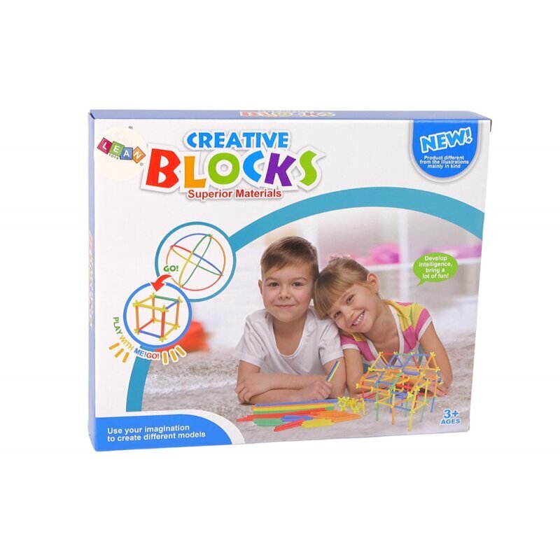 Building Blocks Construction Sticks Straws Set hinta ja tiedot | LEGOT ja rakennuslelut | hobbyhall.fi