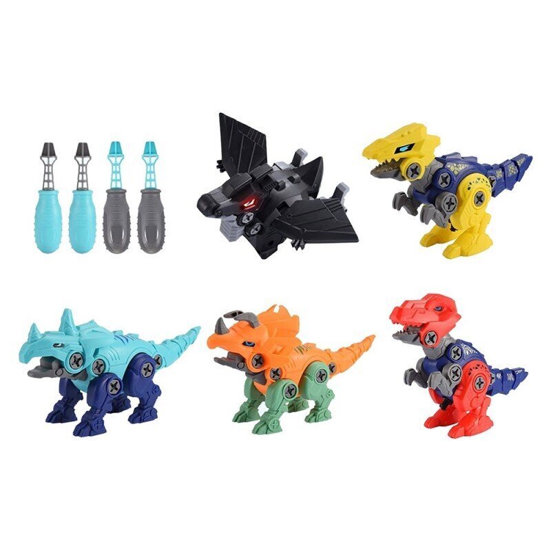 Construction Kit Build Your Own Dinosaur 5in1 Dinorobots hinta ja tiedot | LEGOT ja rakennuslelut | hobbyhall.fi