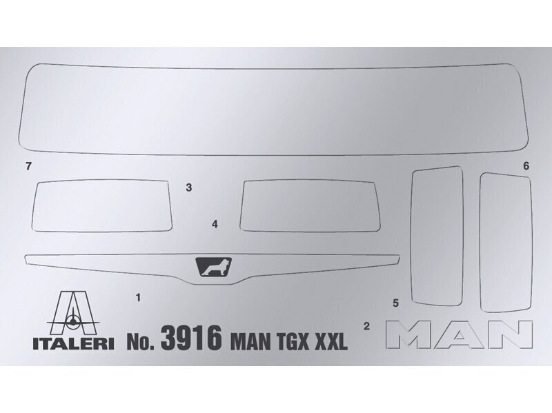 Italeri - MAN TGX XXL D38, 1/24, 3916 hinta ja tiedot | LEGOT ja rakennuslelut | hobbyhall.fi