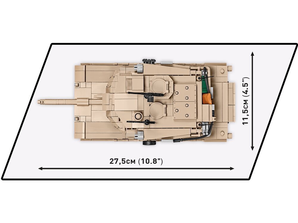 COBI - Muovirakennussarja M1A2 Abrams, 1/35, 2622 hinta ja tiedot | LEGOT ja rakennuslelut | hobbyhall.fi