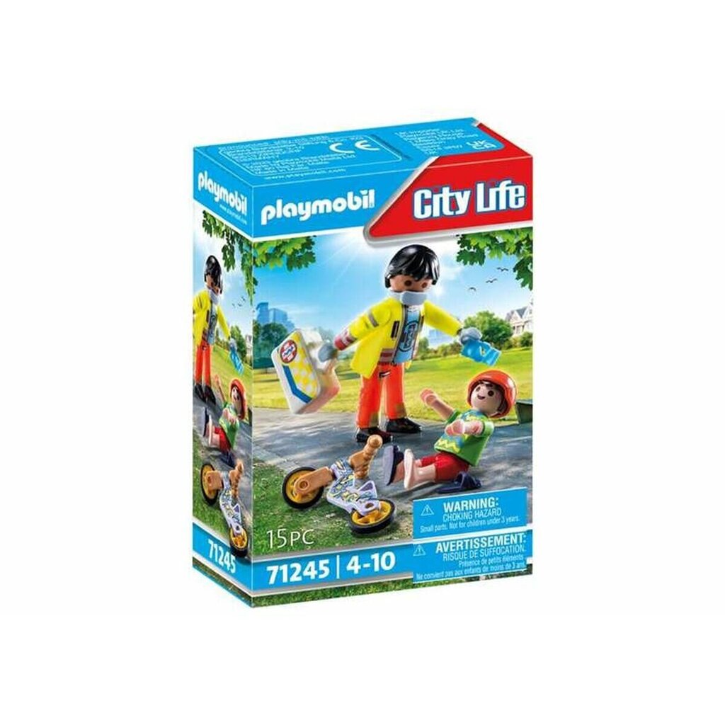 71245 Playmobil® City Life, ensihoitaja potilaan kanssa 15 osaa hinta ja tiedot | LEGOT ja rakennuslelut | hobbyhall.fi