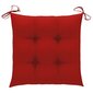Puutarhatuolit punaisilla tyynyillä, 3 kpl hinta ja tiedot | Puutarhatuolit | hobbyhall.fi