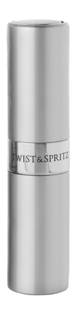 Uudelleen täytettävä hajuvesipullo Twist & Spritz Silver, 8 ml hinta ja tiedot | Kosmetiikkalaukut ja peilit | hobbyhall.fi