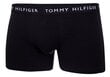 Nyrkkeilijät TOMMY HILFIGER 3Pck White Grey Black UM0UM022030XK hinta ja tiedot | Miesten alushousut | hobbyhall.fi