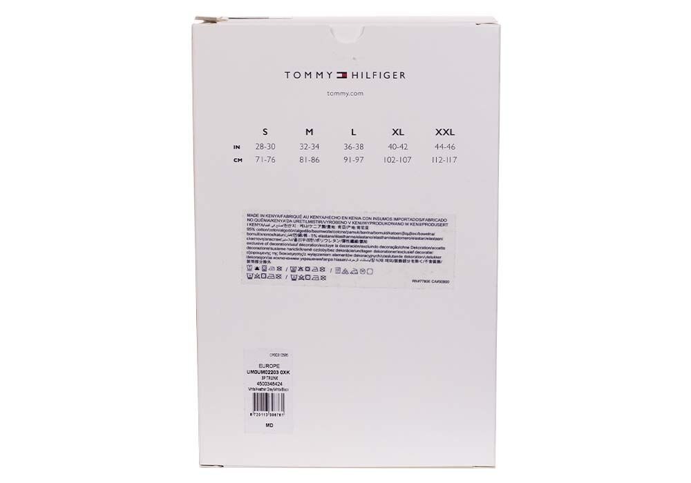 Nyrkkeilijät TOMMY HILFIGER 3Pck White Grey Black UM0UM022030XK hinta ja tiedot | Miesten alushousut | hobbyhall.fi