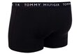 Nyrkkeilijät TOMMY HILFIGER 3Pck White Grey Black UM0UM022030XK hinta ja tiedot | Miesten alushousut | hobbyhall.fi