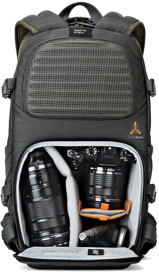 Lowepro reppu Flipside Trek BP 250 AW, harmaa hinta ja tiedot | Miesten reput ja laukut | hobbyhall.fi