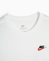 Nike T-Paita M Nsw Club Tee White AR4997 100 AR4997 100/M hinta ja tiedot | Miesten puserot ja hupparit | hobbyhall.fi