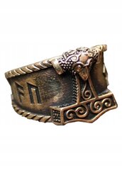 VIKING SLAMSHIP RING THOR Mjolnir 146 146 hinta ja tiedot | Miesten korut | hobbyhall.fi