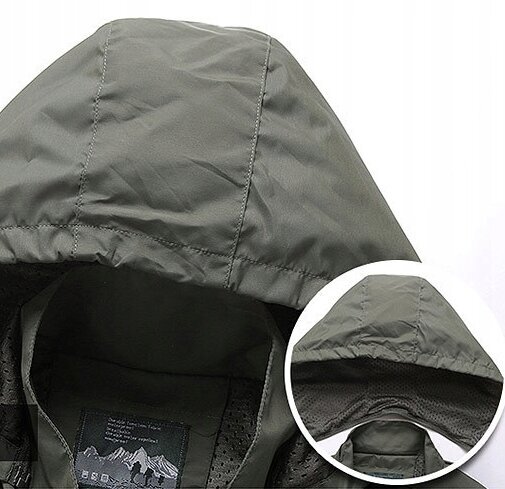 Miesten uintitakki Softshell KHAKI Vedenpitävä tuulitakki koko XL. EL03_XL hinta ja tiedot | Miesten ulkoilutakit | hobbyhall.fi