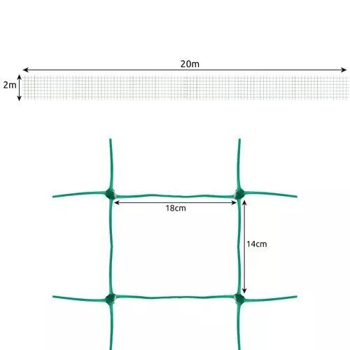 Ristikkotuki kasveille 2x20m Gardlov B2 hinta ja tiedot | Puutarhatyökalut | hobbyhall.fi