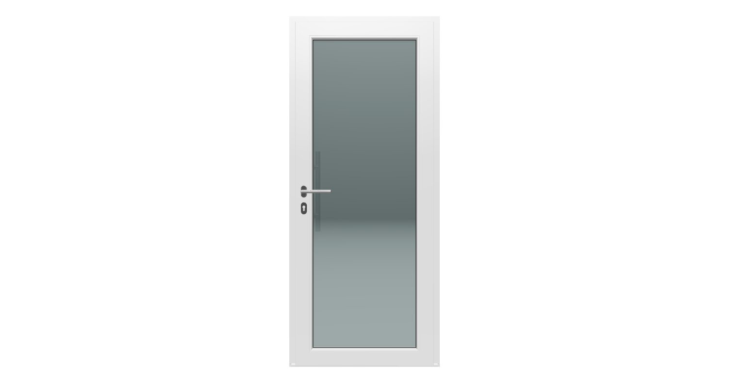 PVC etuovi 900x2100 valkoinen Arutech Best Windows hinta ja tiedot | Ulko-ovet | hobbyhall.fi