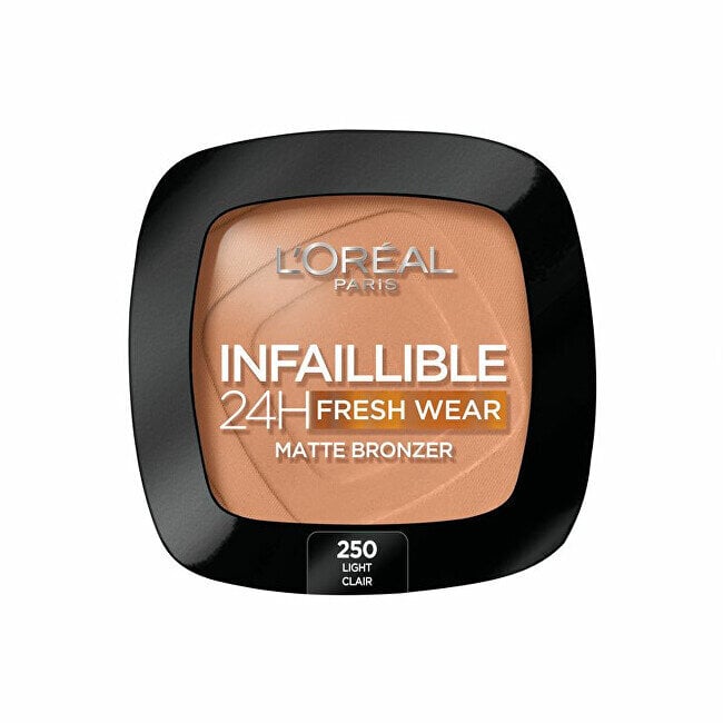 Aurinkopuuteri Loreal Infailible 24h Fresh Wear Matte Bronzer 250 Light, 9 g hinta ja tiedot | Aurinkopuuterit ja poskipunat | hobbyhall.fi