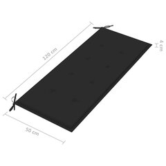 Puutarhapenkki tyynyllä, 120x60x89cm hinta ja tiedot | Puutarhapenkit | hobbyhall.fi