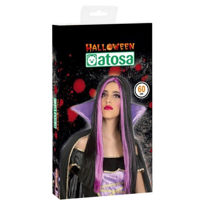 Halloween-peruukki, Brunette/Pinkki hinta ja tiedot | Naamiaisasut | hobbyhall.fi