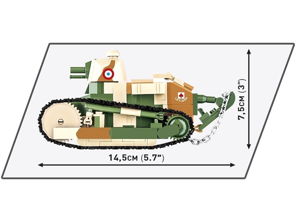 Rakennussarja Cobi Renault FT, 1/35, 2991 hinta ja tiedot | LEGOT ja rakennuslelut | hobbyhall.fi