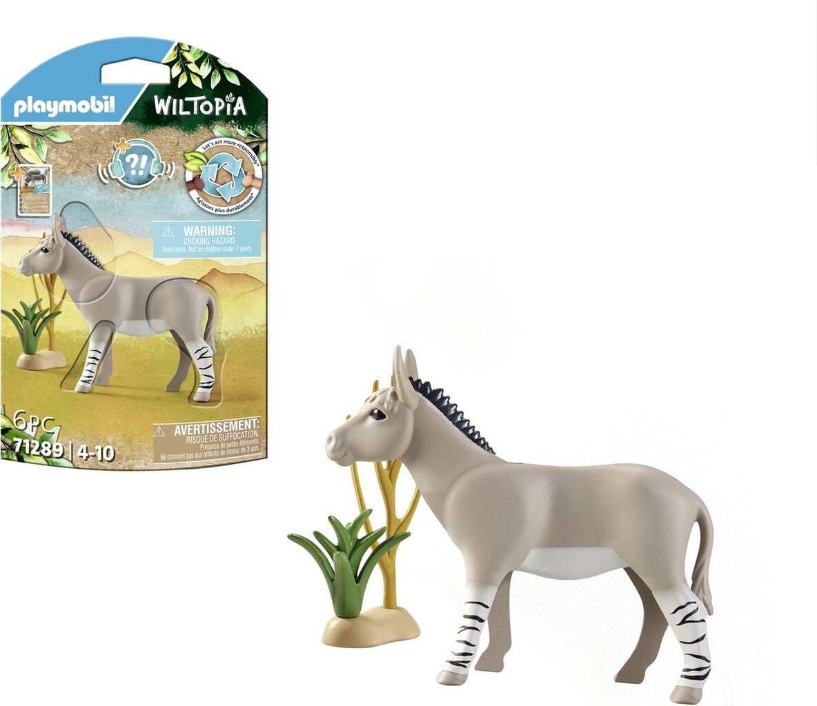 71289 Playmobil® Wiltopia, African Donkey hinta ja tiedot | LEGOT ja rakennuslelut | hobbyhall.fi