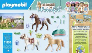 71356 Playmobil® Horses of Waterfall 3 hevosta tarvikkeineen hinta ja tiedot | LEGOT ja rakennuslelut | hobbyhall.fi