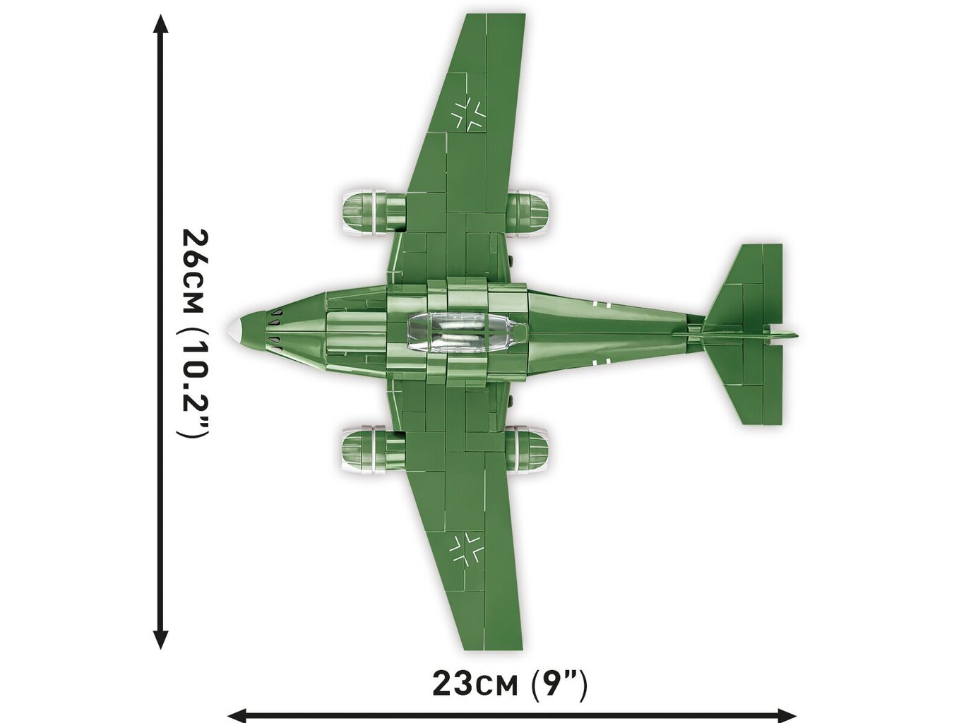 Rakennussarja Cobi Messerschmitt Me262, 1/48, 5881 hinta ja tiedot | LEGOT ja rakennuslelut | hobbyhall.fi