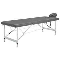 Hierontapöytä, 186x68cm, harmaa hinta ja tiedot | Hierontatuotteet | hobbyhall.fi