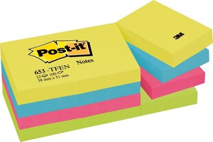 Post-It Energetic -tarralaput, 38x51 mm, 1200 arkkia hinta ja tiedot | Vihkot, muistikirjat ja paperit | hobbyhall.fi