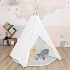 vidaXL lasten teltta, valkoinen, 120x120x150cm hinta ja tiedot | Lasten leikkimökit ja -teltat | hobbyhall.fi