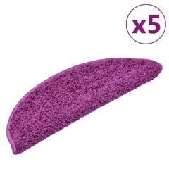 vidaXL Porrasmatot 5 kpl 56x17x3 cm violetti hinta ja tiedot | Isot matot | hobbyhall.fi