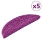 vidaXL Porrasmatot 5 kpl 56x17x3 cm violetti hinta ja tiedot | Isot matot | hobbyhall.fi