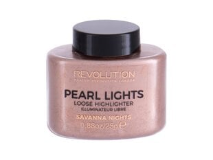 Švytėjimo suteikianti priemonė Makeup Revolution Pearl Lights Loose Highlighter, 25 g hinta ja tiedot | Aurinkopuuterit ja poskipunat | hobbyhall.fi