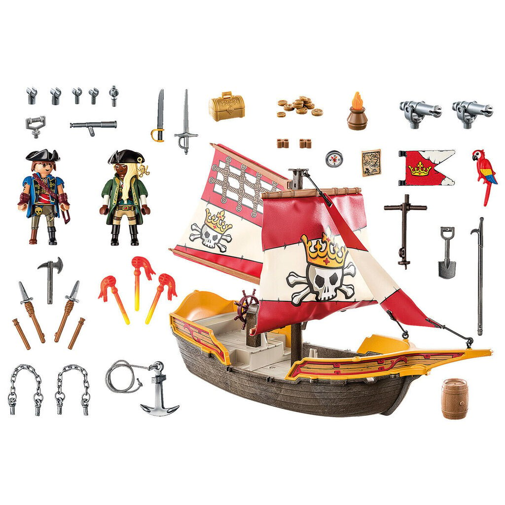 71418 Playmobil Pirates Pirate ship, 101 hinta ja tiedot | LEGOT ja rakennuslelut | hobbyhall.fi