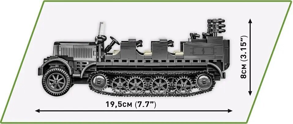 Historiallinen Kokoelma Blocks Sd.Kfz. 7 Puoli-Track hinta ja tiedot | LEGOT ja rakennuslelut | hobbyhall.fi