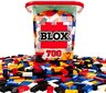SIMBA 104114200 - Blox 700 -rakennuspalikat lapsille 3 vuodesta, 8 kivilaatikko pohjalevyllä, täysin yhteensopiva, värisävyinen, musta, punainen, valkoinen, keltainen, sininen, 10414200 hinta ja tiedot | LEGOT ja rakennuslelut | hobbyhall.fi