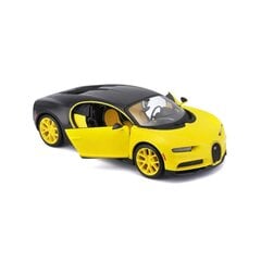 Bugatti Chiron komposiittimalli kelta-musta 1/24 hinta ja tiedot | LEGOT ja rakennuslelut | hobbyhall.fi