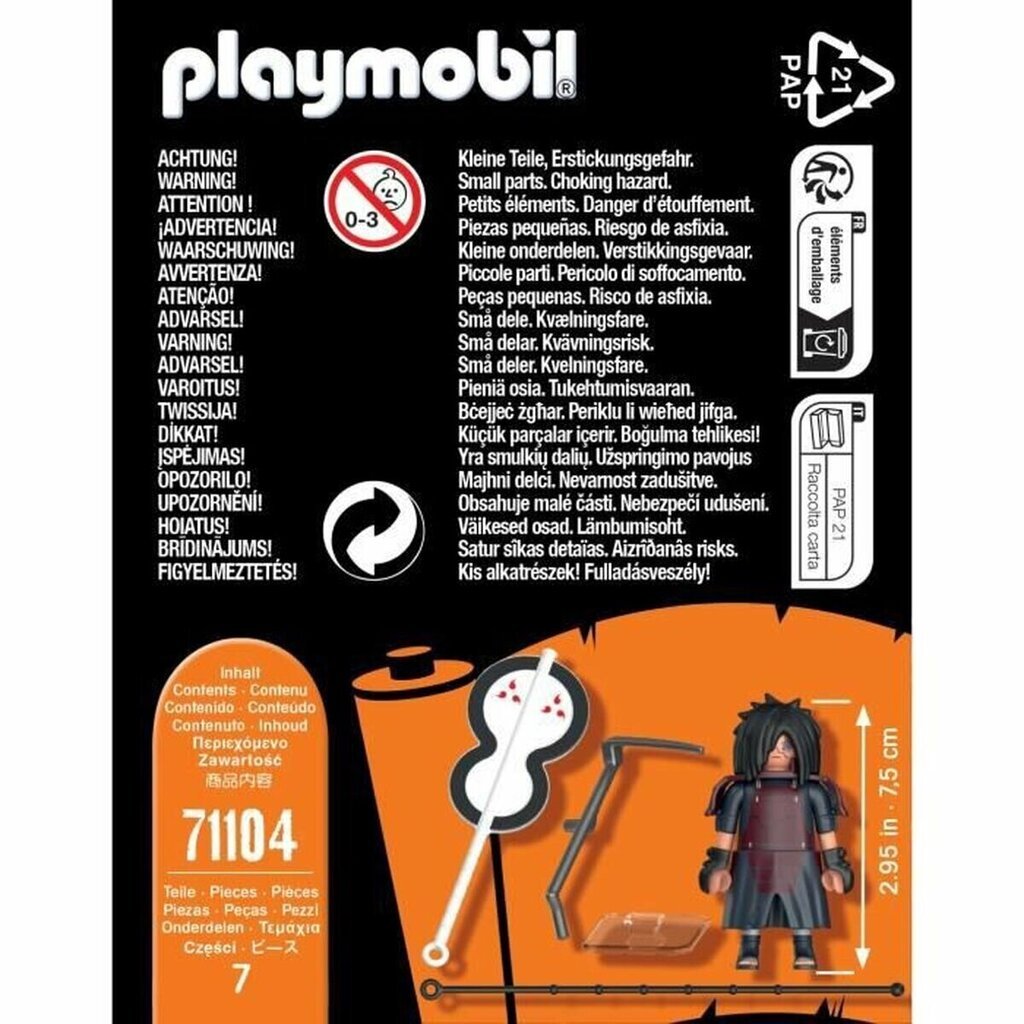 71104 Playmobil Naruto Shippuden Madara 7th hinta ja tiedot | LEGOT ja rakennuslelut | hobbyhall.fi