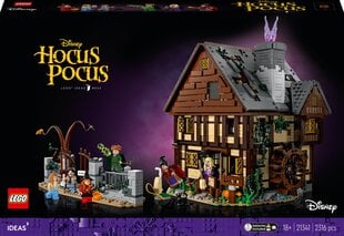 21341 LEGO® Ideas Disney Focus Pokus: Sanderson Sisters House hinta ja tiedot | LEGOT ja rakennuslelut | hobbyhall.fi