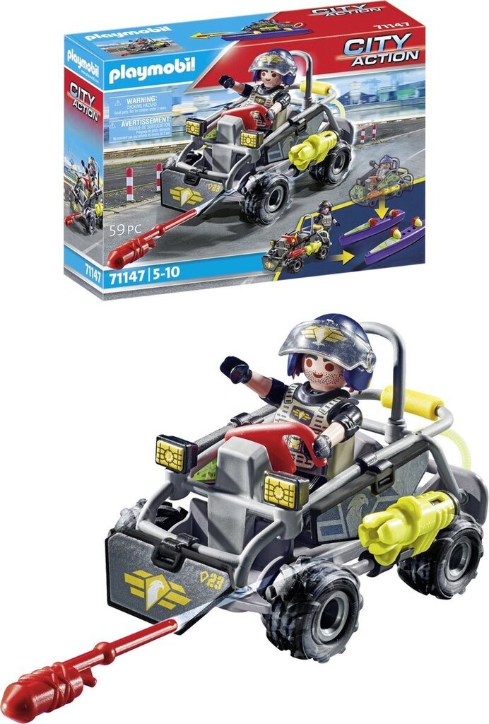 71147 PLAYMOBIL® City Action, Special Unit Quad hinta ja tiedot | LEGOT ja rakennuslelut | hobbyhall.fi